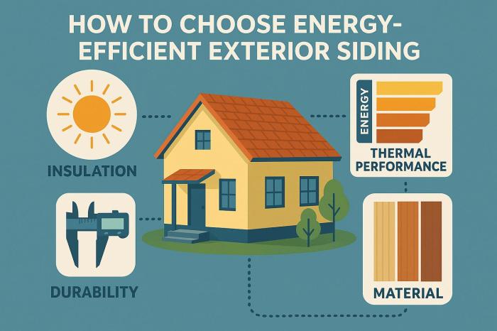 How to choose energy-efficient exterior siding.