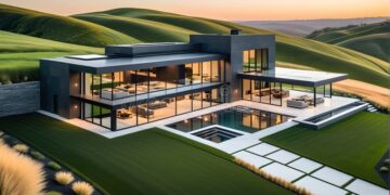 Home Designs Exterior of Outer Building Depicting Real Estate Concept ...